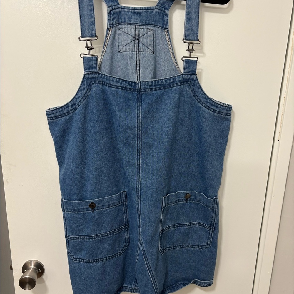 Blue Denim Overalls Dress